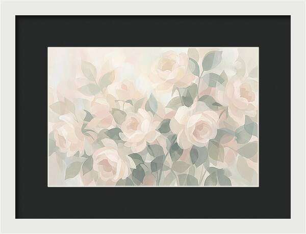 Tea Roses In Cream And Blush