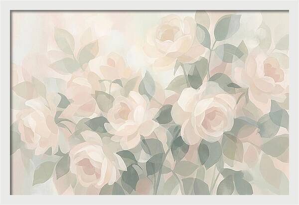Tea Roses In Cream And Blush