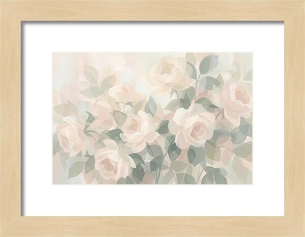 Tea Roses In Cream And Blush