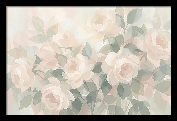 Tea Roses In Cream And Blush
