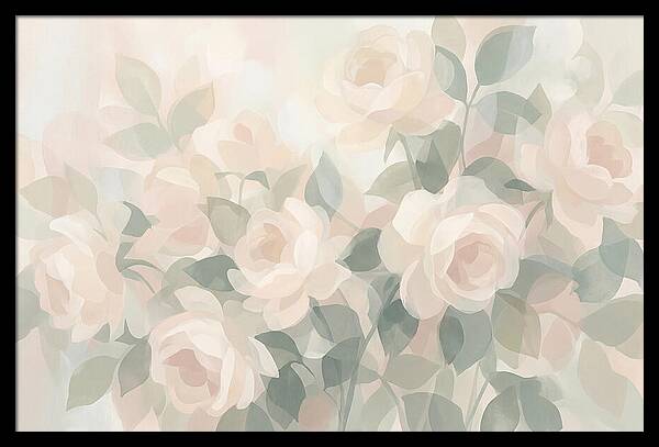 Tea Roses In Cream And Blush