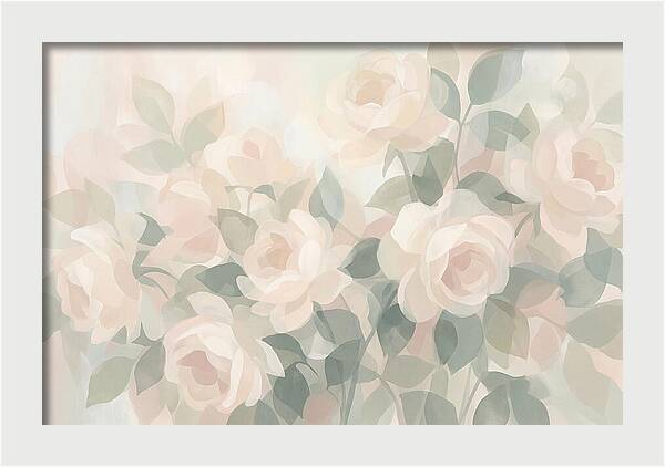 Tea Roses In Cream And Blush