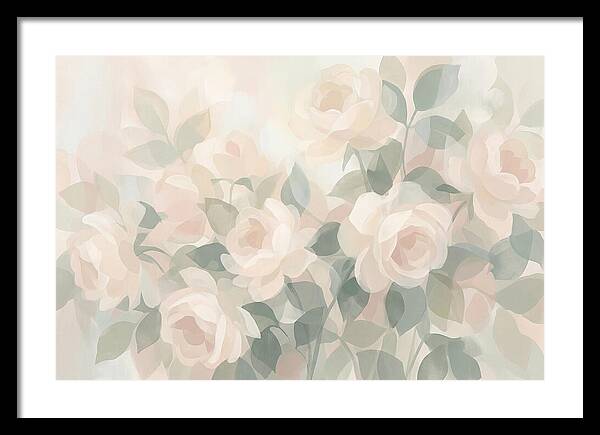 Tea Roses In Cream And Blush