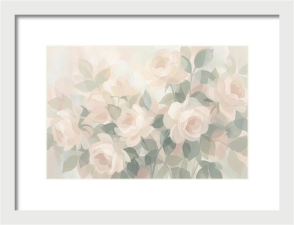 Tea Roses In Cream And Blush