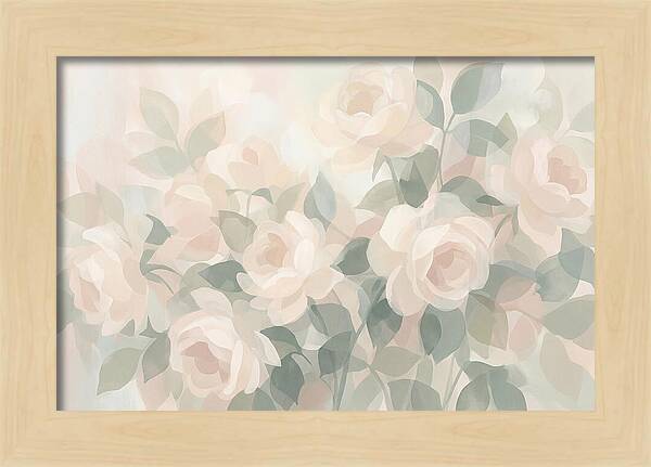 Tea Roses In Cream And Blush