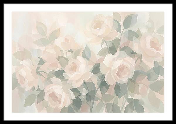 Tea Roses In Cream And Blush