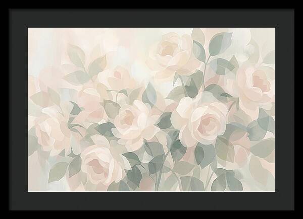 Tea Roses In Cream And Blush