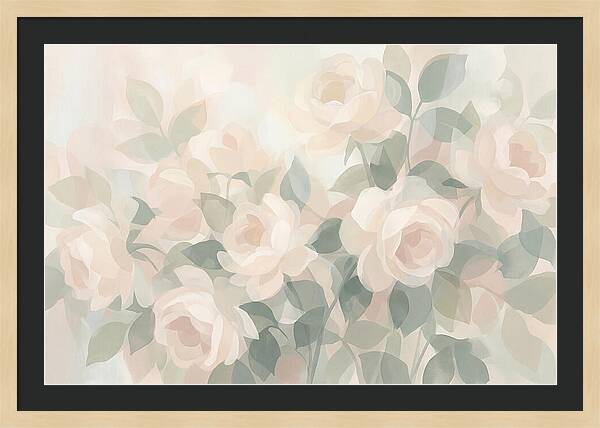 Tea Roses In Cream And Blush