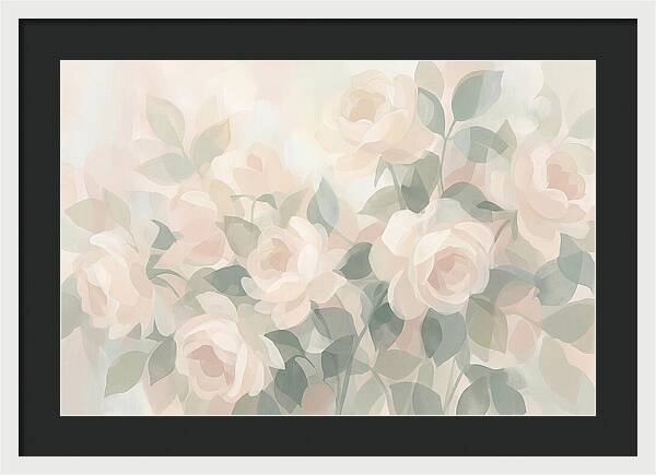 Tea Roses In Cream And Blush