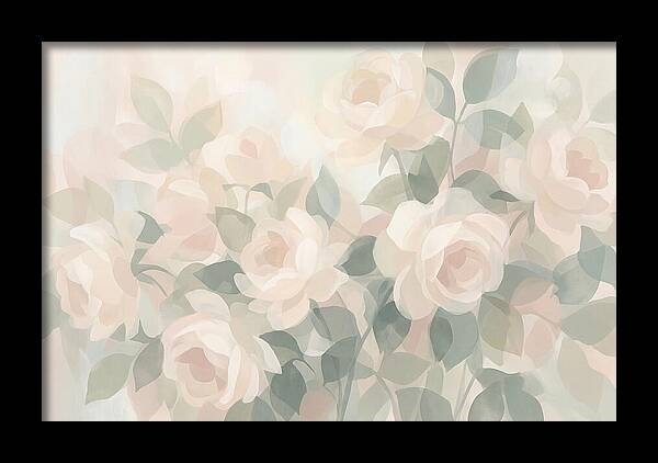 Tea Roses In Cream And Blush