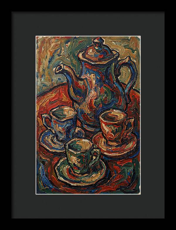 Tea Service In Expressionist Style