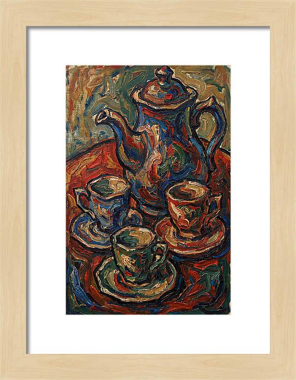 Tea Service In Expressionist Style