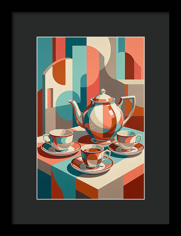 Tea Set In Abstract Harmony