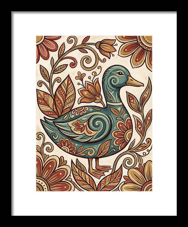 Teal Folk Duck