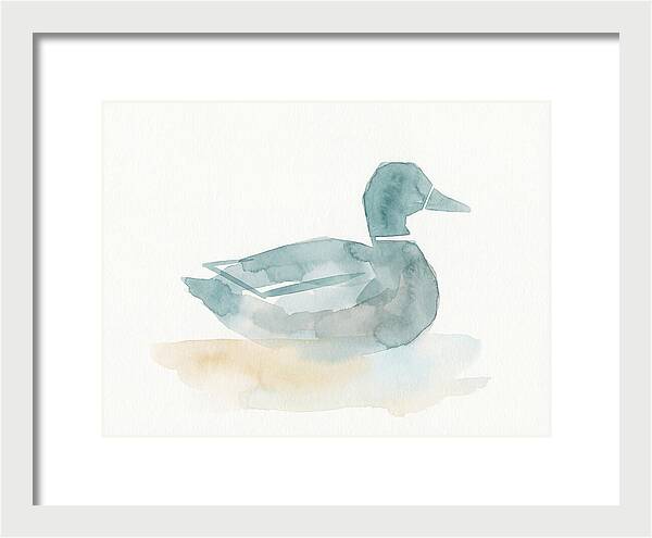 Teal Minimalist Duck