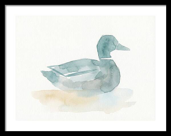 Teal Minimalist Duck