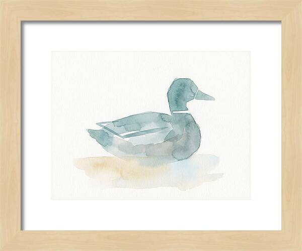 Teal Minimalist Duck