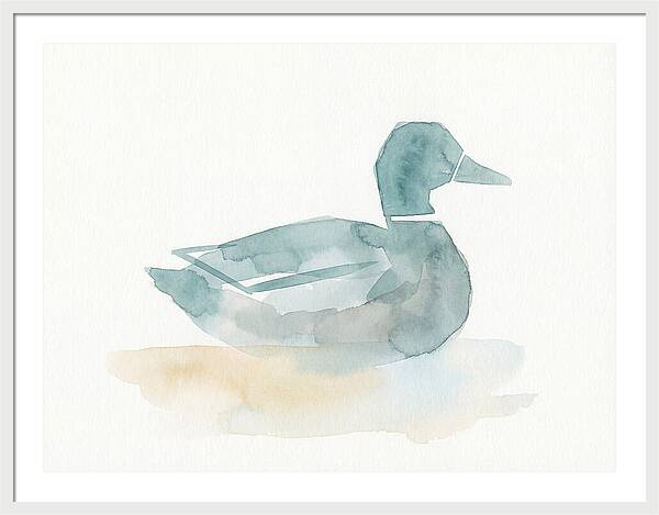 Teal Minimalist Duck