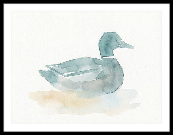 Teal Minimalist Duck
