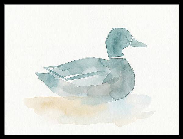 Teal Minimalist Duck