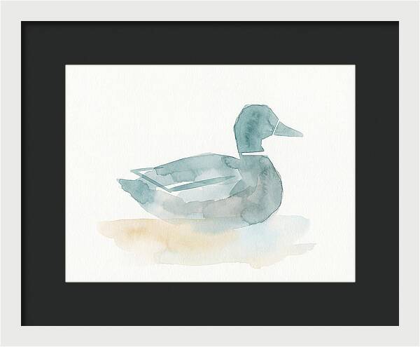 Teal Minimalist Duck