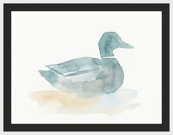 Teal Minimalist Duck