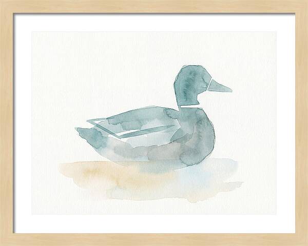 Teal Minimalist Duck