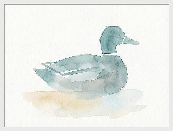 Teal Minimalist Duck