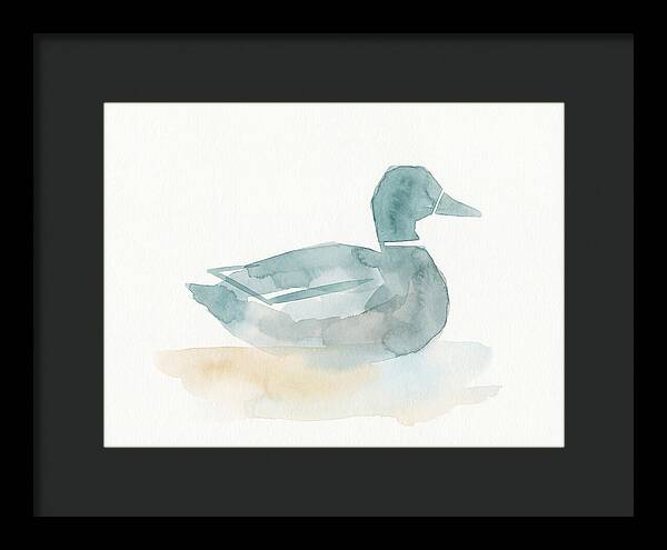Teal Minimalist Duck
