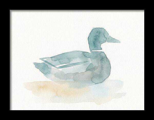 Teal Minimalist Duck