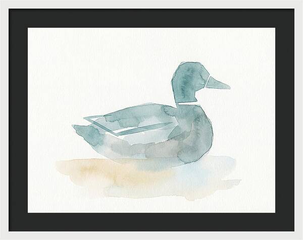 Teal Minimalist Duck