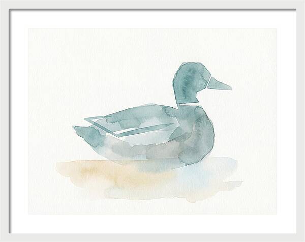 Teal Minimalist Duck