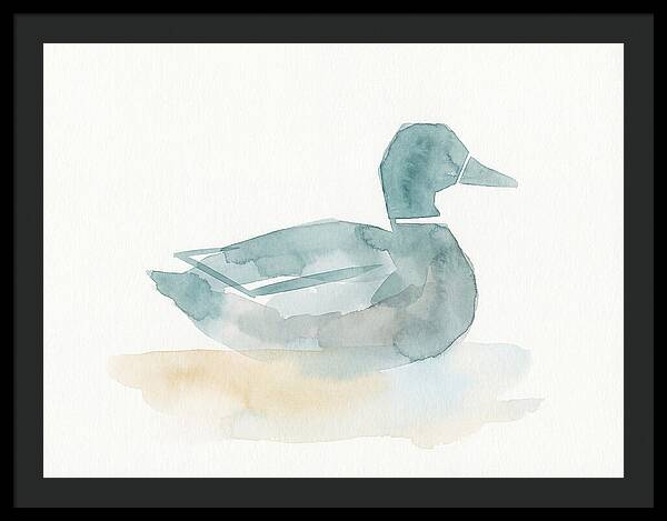 Teal Minimalist Duck