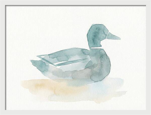 Teal Minimalist Duck