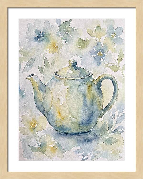Teapot Among Blossoms