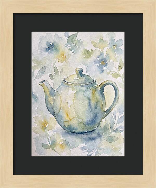 Teapot Among Blossoms