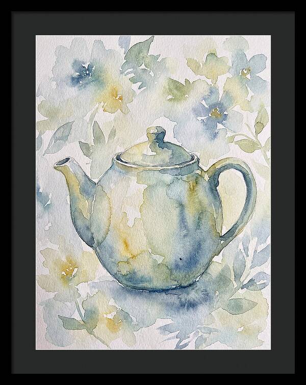 Teapot Among Blossoms