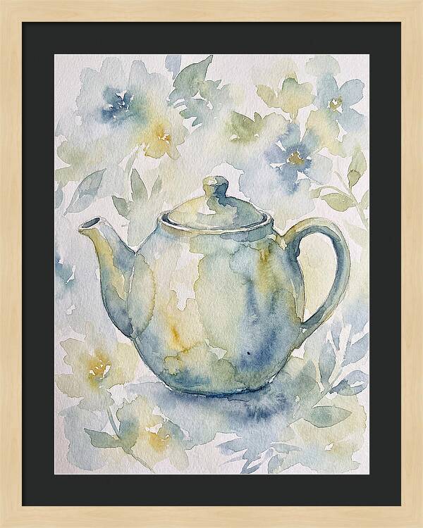 Teapot Among Blossoms