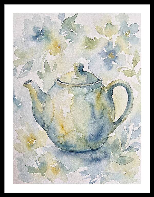 Teapot Among Blossoms