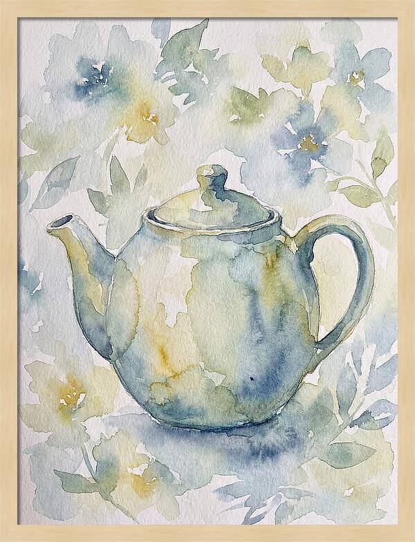 Teapot Among Blossoms