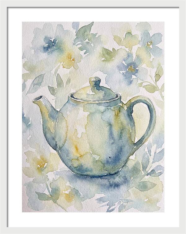 Teapot Among Blossoms
