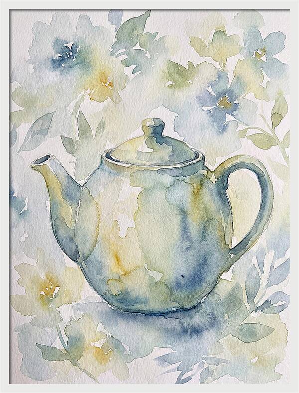 Teapot Among Blossoms