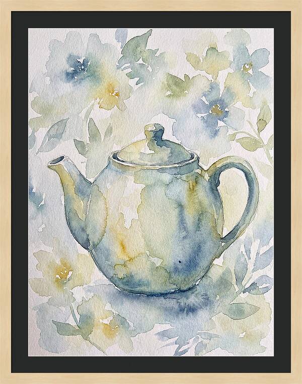 Teapot Among Blossoms
