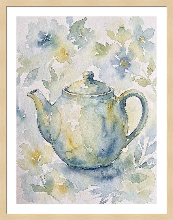 Teapot Among Blossoms