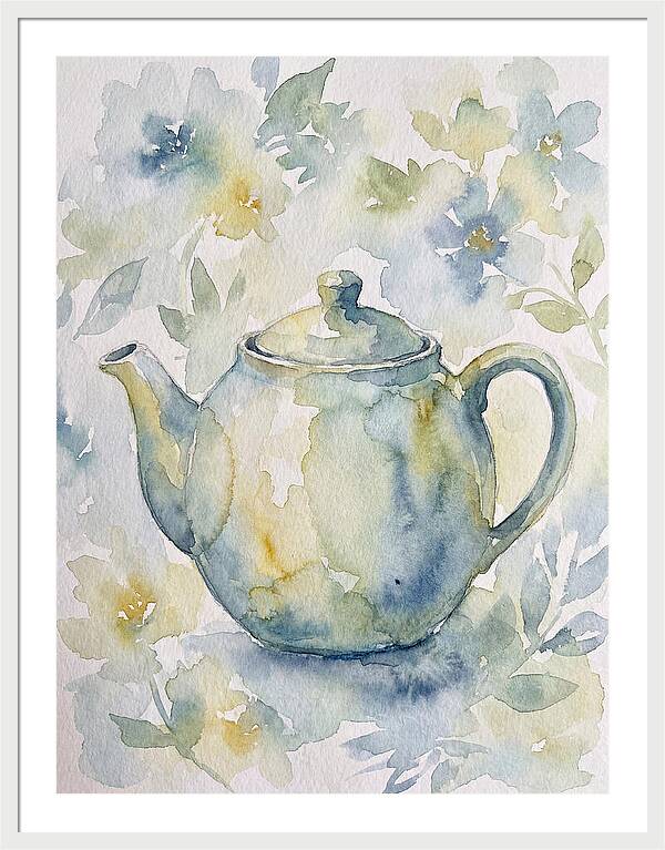 Teapot Among Blossoms