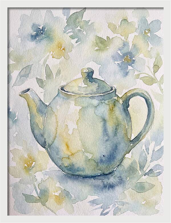 Teapot Among Blossoms