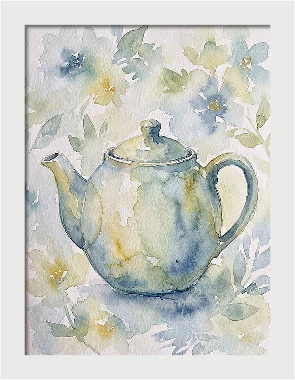 Teapot Among Blossoms