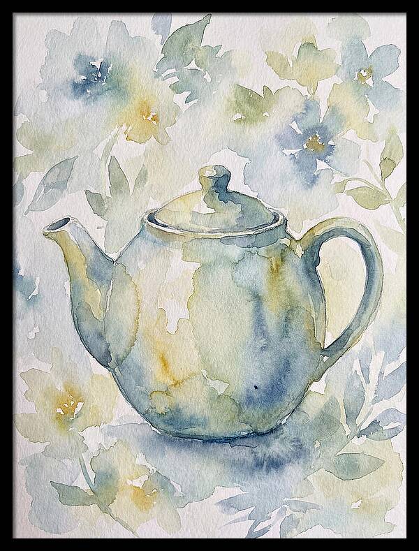 Teapot Among Blossoms