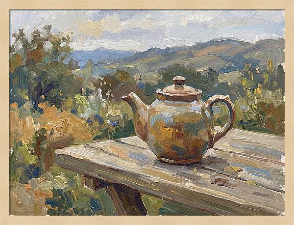 Teapot In Natures Embrace