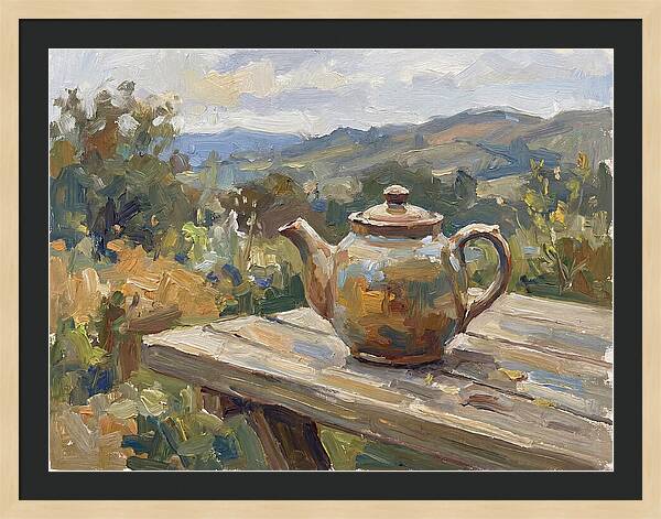 Teapot In Natures Embrace